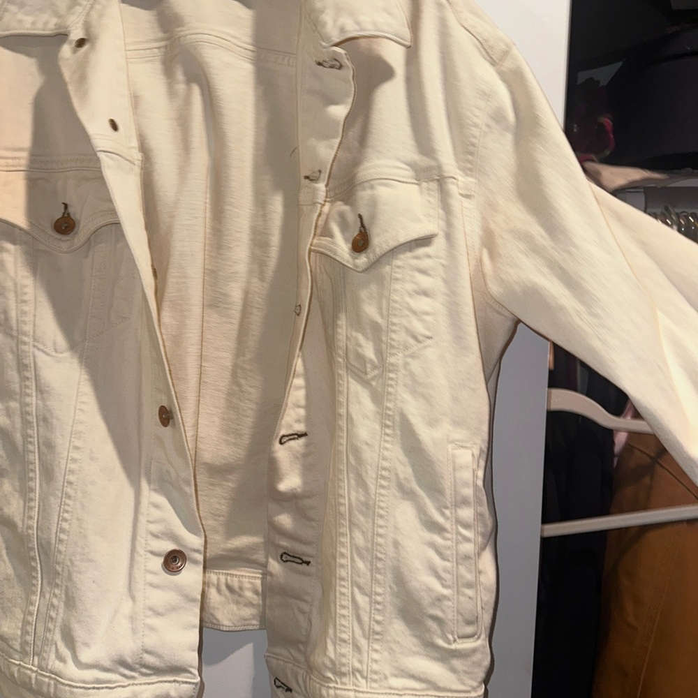 Oversized Rag & Bone Cream Jacket - Picture 2 of 3